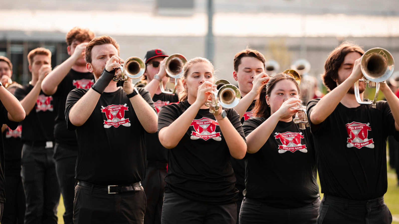 Athletic Band performs at the Spring Game in Ohio Stadium